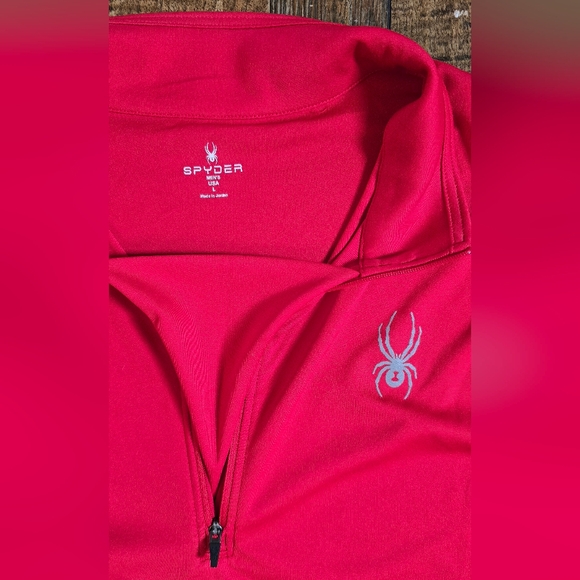 NWT Spyder Limitless Solid Zip T-Neck - Men's Large - Picture 2 of 4